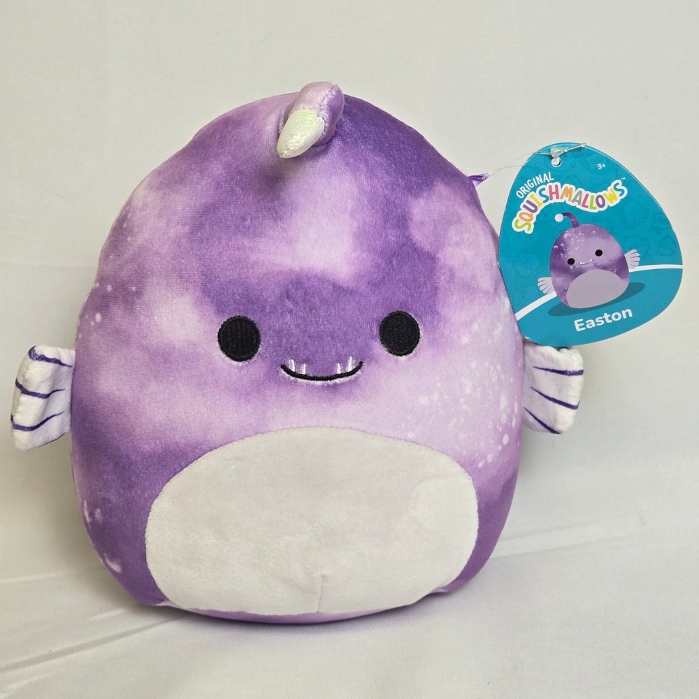 Squishmallow Easton The Angler Fish S7 1379 2022 Sea Life Squad 8" Tag READ